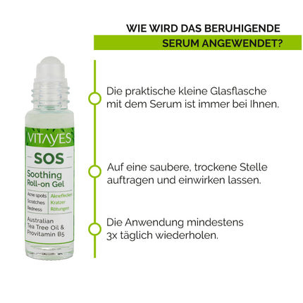 SOS Teebaumöl Serum Akut-Hilfe bei Pickeln, Rötungen & Hautreizungen 10 ml