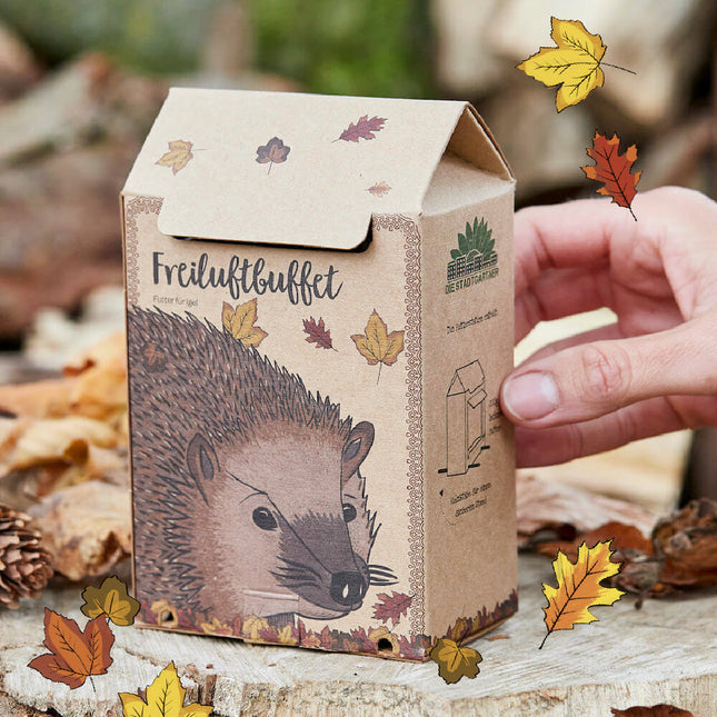 Freiluftbuffet für Igel