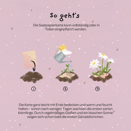 Grußkarte - Danke, dass du beim Wachsen geholfen hast