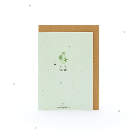 Grußkarte - Viel Glück!