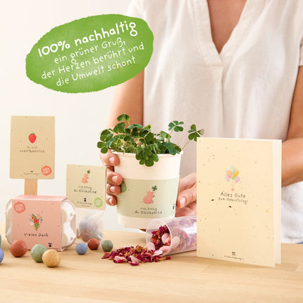 Grußkarte - Blumenstrauß zum Selberpflanzen