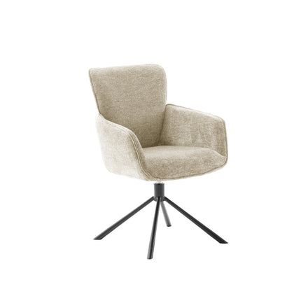 AMBER 4-Fuß Stuhl mit Armlehnen - 2er Set