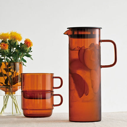 Hario Colors Stack-Becher – 300 ml hitze-fester Glas-Becher