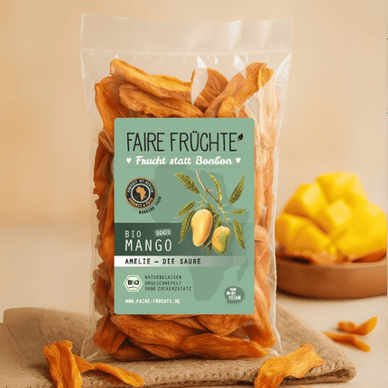 100g Bio Mangostreifen Amelie 'die Saure'