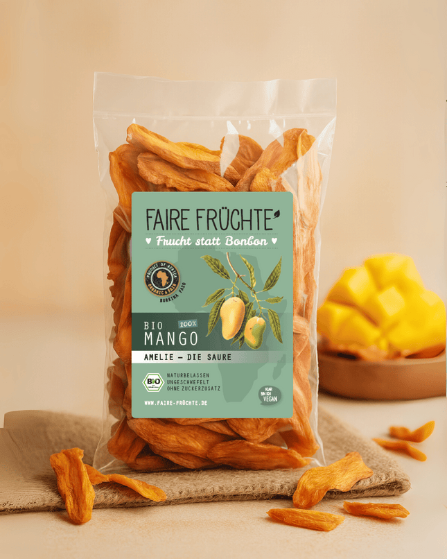 100g Bio Mangostreifen Amelie 'die Saure'