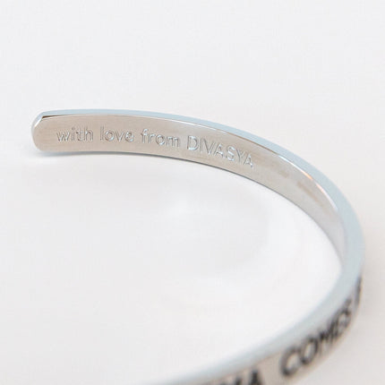 Armreif mit Gravur | Silber | "Be true - be you - be kind"