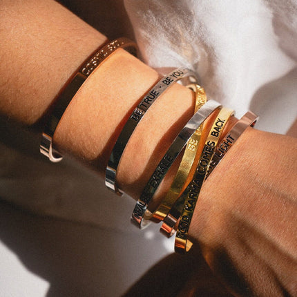 Karma Armband | vergoldet | Good Karma comes back