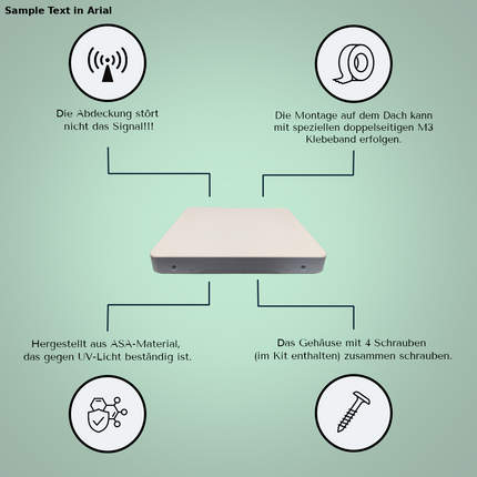 Starlink Mini Magnet Halterung für Kastenwagen Wohnmobil Dach & Camper Van