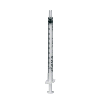 B.Braun Omnifix® 100 Solo Einmal-Insulinspritze für U-100-Insulin zur subkutanen Insulininjektion | Packung (100 Stück)