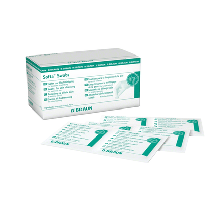 B. Braun Softa® Swabs Alkoholtupfer | Packung (100 Stück)