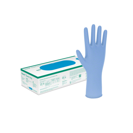 B. Braun Vasco® Guard long, Untersuchungshandschuhe, extra lang, Gr. M | Packung (100 Stück)