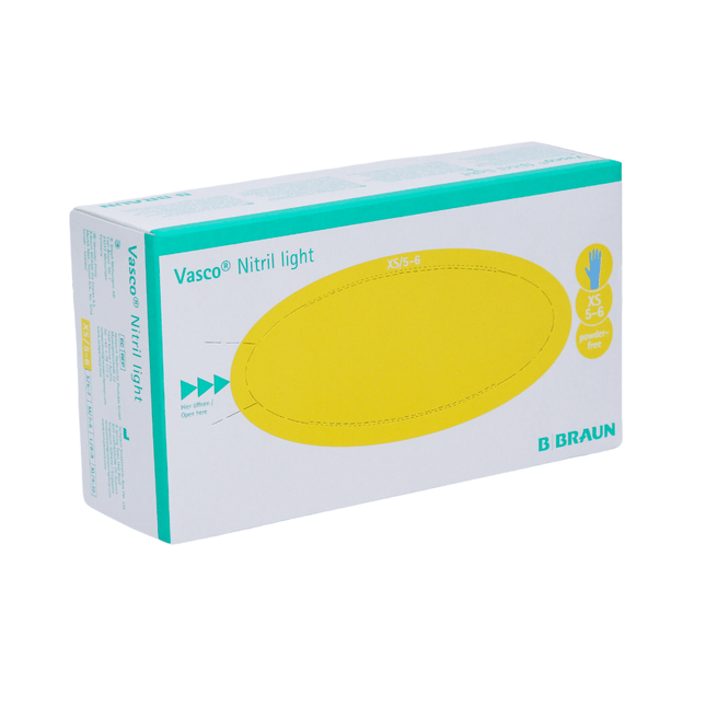 B. Braun Vasco® Nitril light Untersuchungshandschuhe, 100/90 Stück