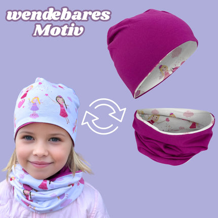 Kinder Beanie Mütze & Loop Set - Fee