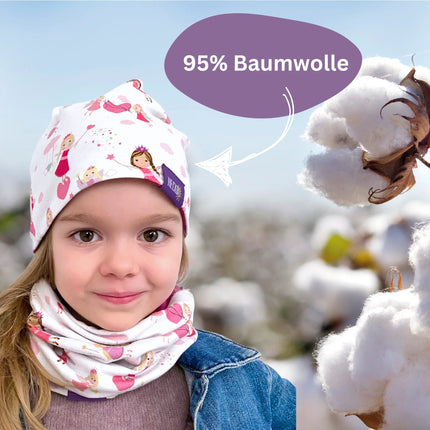 Kinder Beanie Mütze & Loop Set - Fee