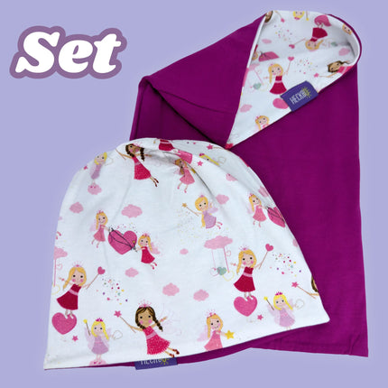 Kinder Beanie Mütze & Loop Set - Fee