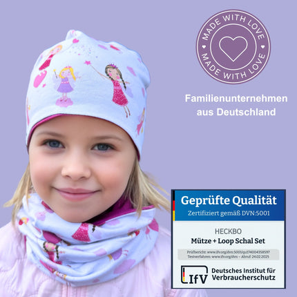 Kinder Beanie Mütze & Loop Set - Fee