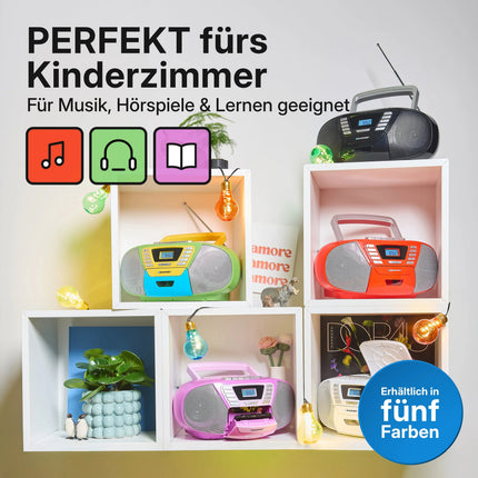 BOOMBOX MIT CD PLAYER FÜR KINDER | B 120 Red |