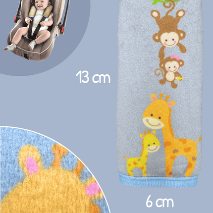 Baby Gurtschutz Baby Tiere mit Mama