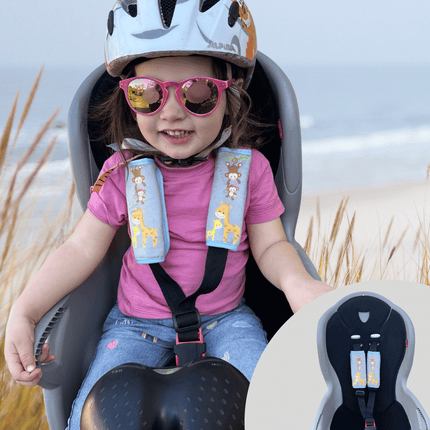 Baby Gurtschutz Baby Tiere mit Mama