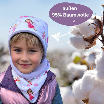 Kinder Beanie Mütze & Loop Set - Fee