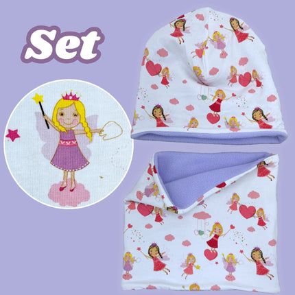 Kinder Beanie Mütze & Loop Set - Fee