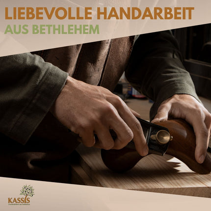Personalisiertes Kreuz mit runden Kanten aus Olivenholz mit Gravur | Taufkreuz Geschenk Taufe, Kommunion, Firmung