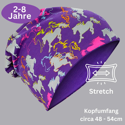 Kinder Reflektor Mütze & Loop Pferd