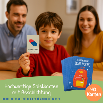 Kartenspiel "Ich packe meine Schultasche und nehme mit"