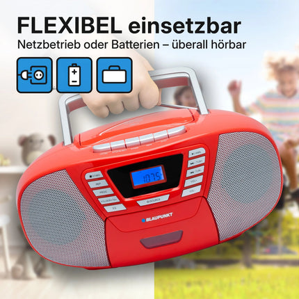 BOOMBOX MIT CD PLAYER FÜR KINDER | B 120 Red |