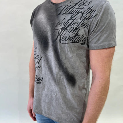 Herren T-Shirt Claus grau