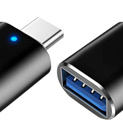 2 Stück USB Adapter Wandler Konverter USB 3.0 USB-C Stecker auf USB-A Buchse OTG