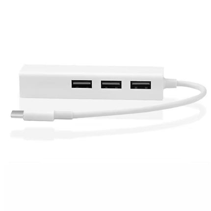 USB A auf 3x USB A und RJ45 Ethernet Lan Adapter Hub Mac USB-A 10/100 Mbps