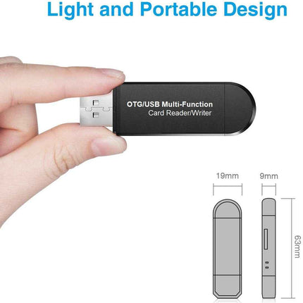 Kartenleser Kartenlesegerät Speicherkartenleser SD Card Reader USB 2.0 Micro USB