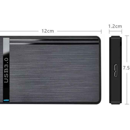 Externes Festplattengehäuse 2.5 Zoll USB 3.0 Micro-B SATA HDD SSD Case Gehäuse