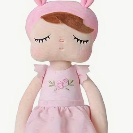 🧸 Metoo Kuschelpuppe mit Hasenohren – Weiche Stoffpuppe für Kinder, Babygeschenk & Dekoration