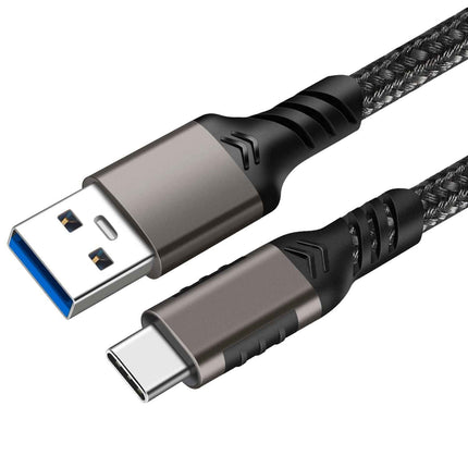 Typ-C Ladekabel USB-C USB-A Kabel 10Gbps 3A Nylon USB 3.2 Quick Charge QC 60W