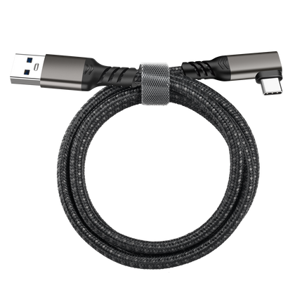 90 Grad Typ-C Ladekabel Winkel USB-A USB-C Kabel abgewinkelt 3A Nylon USB 3.2