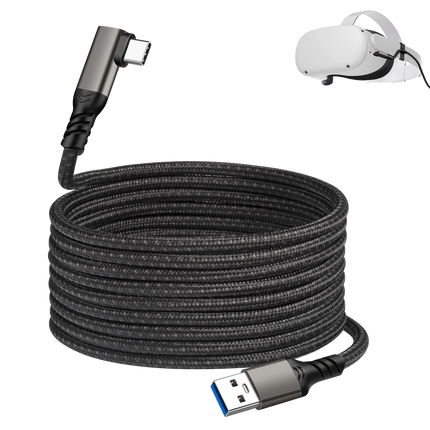 90 Grad Typ-C Ladekabel Winkel USB-A USB-C Kabel abgewinkelt 3A Nylon USB 3.2