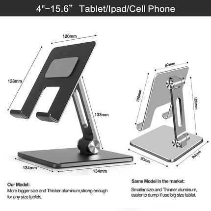 Tablet Ständer Halterung Stand Aluminium stabil unterstützt Tablets bis 15 Zoll