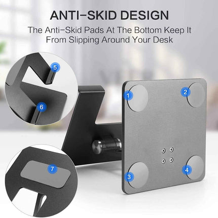 Tablet Ständer Halterung Stand Aluminium stabil unterstützt Tablets bis 15 Zoll