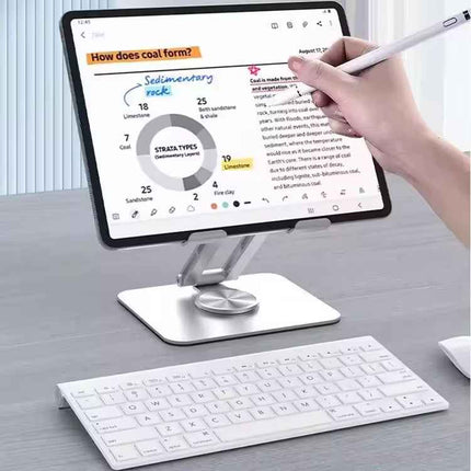 Tablet Ständer Halterung 360° Drehung Aluminium unterstützt Tablets bis 12 Zoll