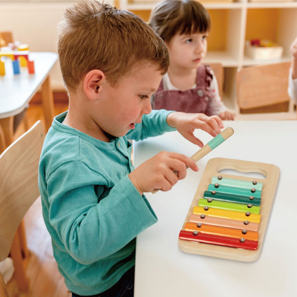 Montessori Educational Musik Play Box. Ausgewählte Instrumente damit Kinder ihre musikalischen Fähigkeiten entdecken