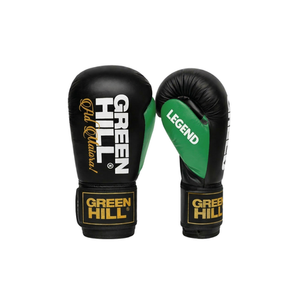 Green Hill LEGEND BLACK Edition Boxhandschuhe mit Gelenkschutz