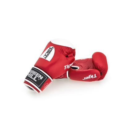 Green Hill TIGER Boxhandschuhe mit Trefferfläche - Leder (D Logo)