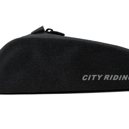 SYSTEM-S Fahrrad Tasche wasserfest Dreiecktasche Rahmentasche Triangeltasche Schwarz