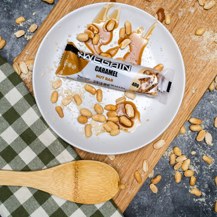 #WEGAIN Caramel Nut Bar 40g - Tray a 12 Riegel
