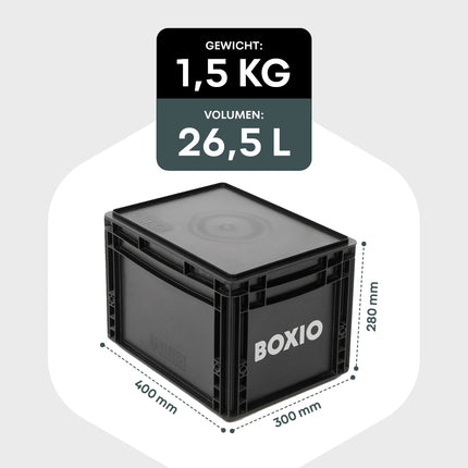 BOXIO – SOLO | Eurobox mit Deckel