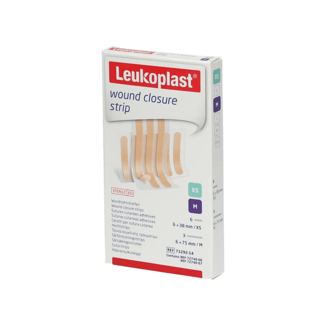 BSN Leukoplast Wundverschlussstreifen, 9 Streifen, vielseitig | Packung (1 Peelbeutel)