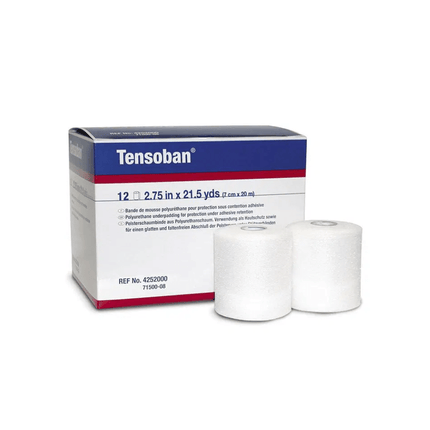 BSN Tensoban Polsterschaumbinde, 7 cm, ideal für Wundversorgung | Packung (12 Binden)