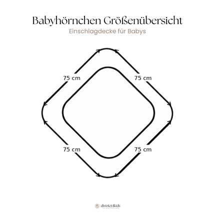Babyhörnchen aus 100% Bio Baumwolle – Nachhaltige & kuschelige Einschlagdecke